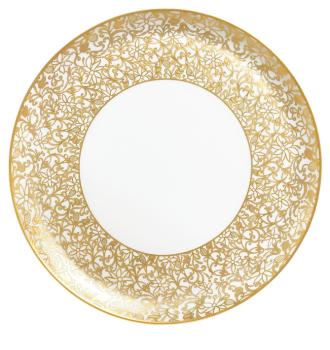 Flat cake plate white - Raynaud